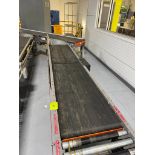Invata conveyor belt w/ powered rollers joins second belt