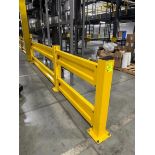 warehouse divider fence, 4) sections