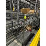 wire shelving parts, on 48" x 18" x 63" rack