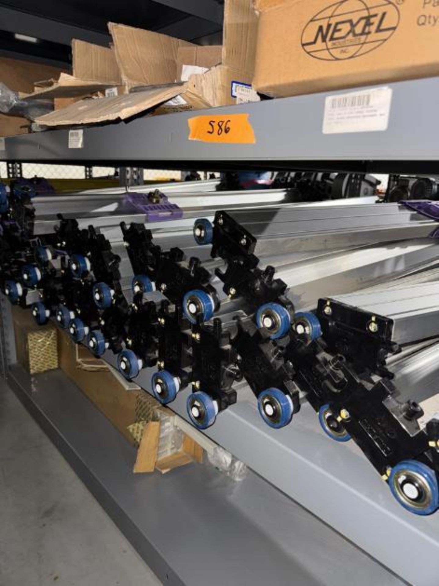 contents of 2) shelves- shoe sorter slat assemblies - Image 4 of 5