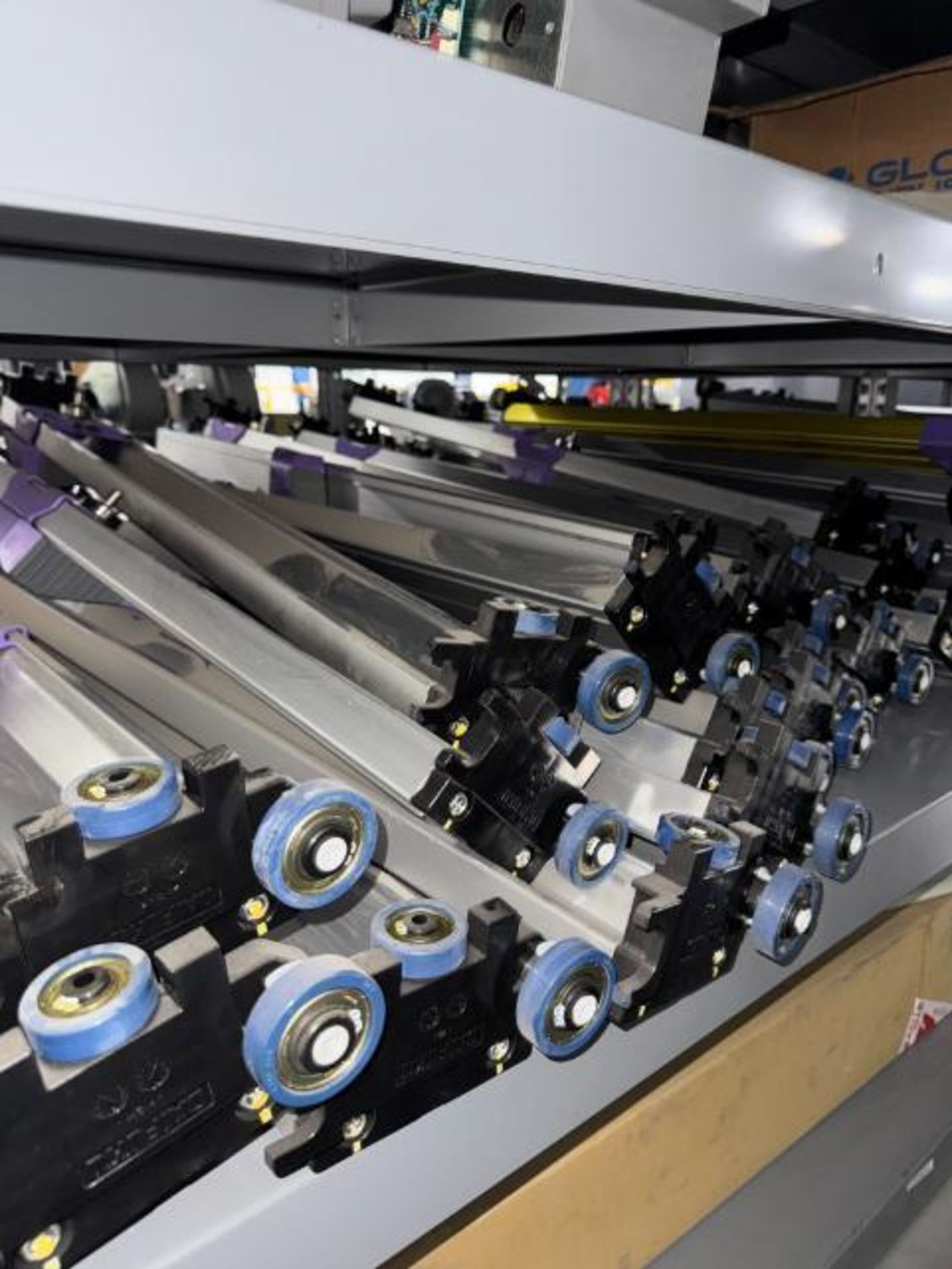 contents of 2) shelves- shoe sorter slat assemblies - Image 3 of 5