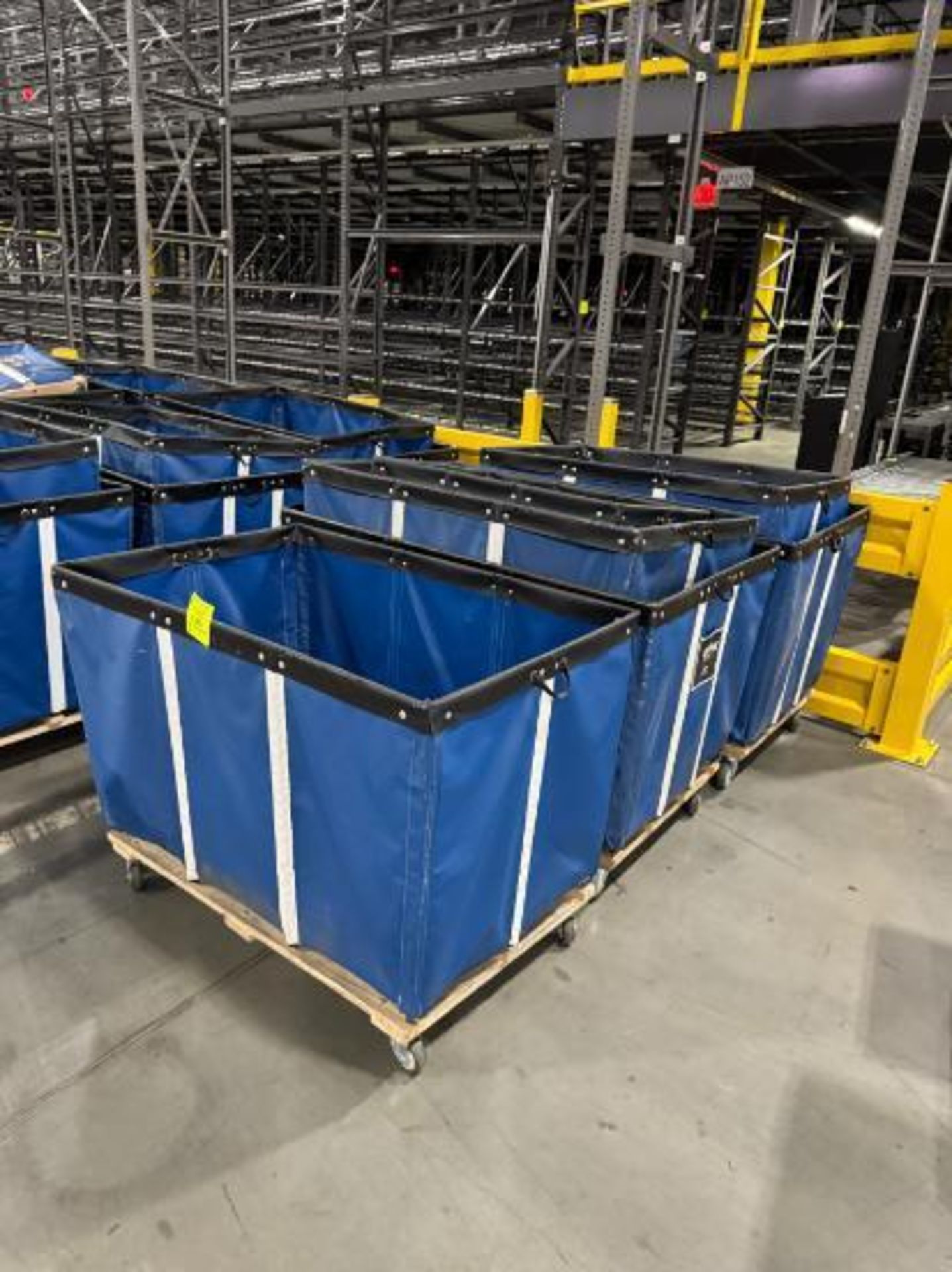 soft bins, on casters,