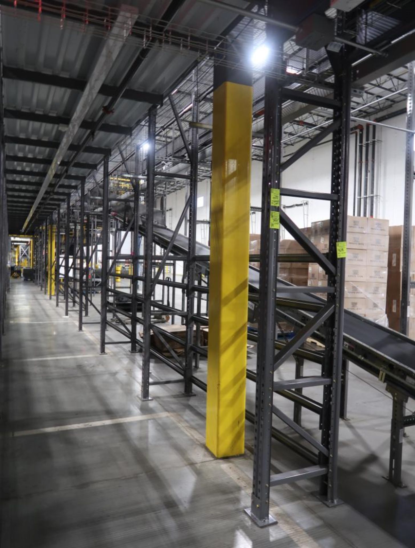12) sections of pallet racking