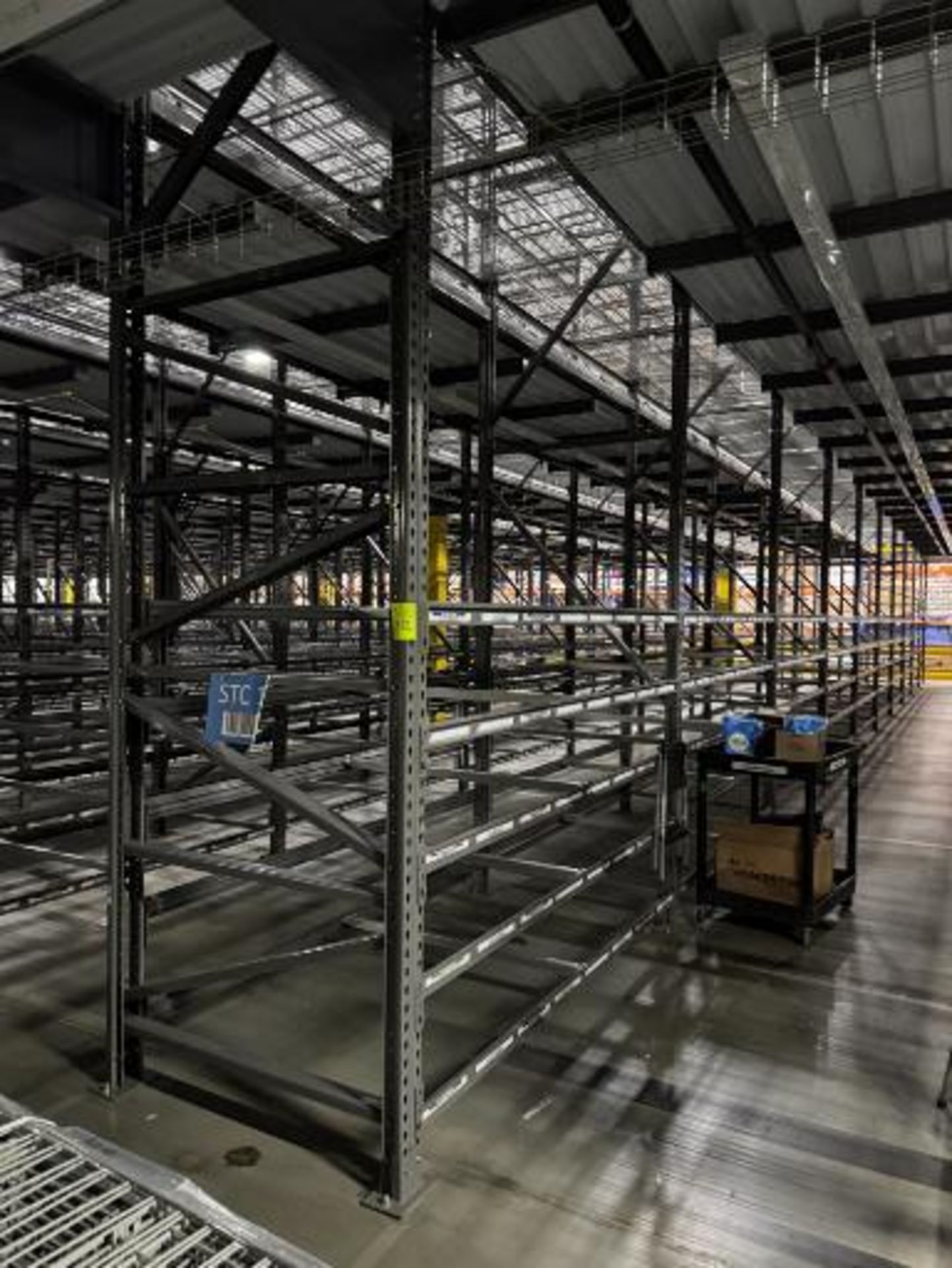 10) sections of pallet racking