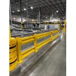 warehouse divider fence, 5) sections