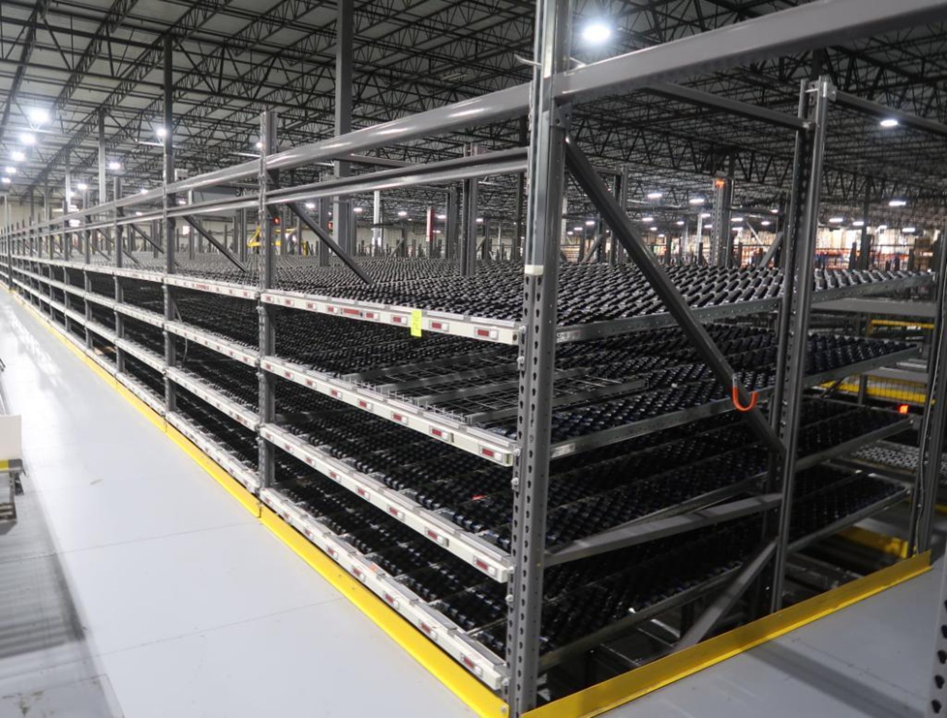 11) sections of pallet racking w/ gravity flow rollers - Image 8 of 9