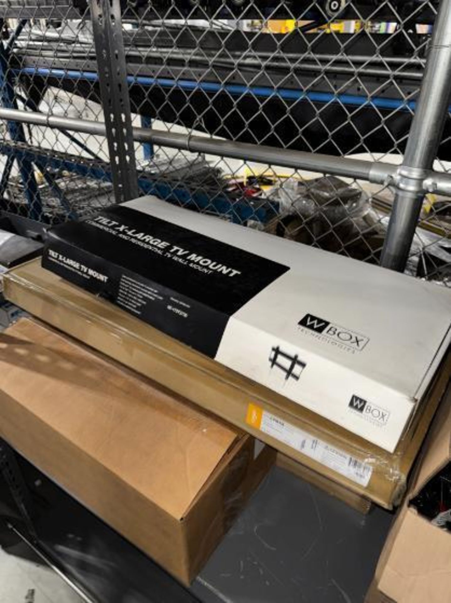 contents of shelf- deck mount dual monitor arms, TV wall mounts, - Image 3 of 4