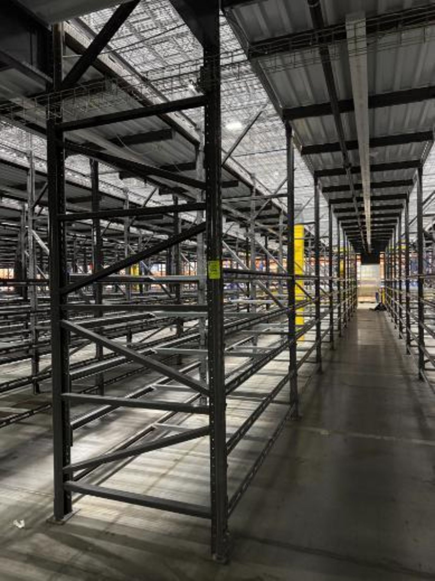 10) sections of pallet racking