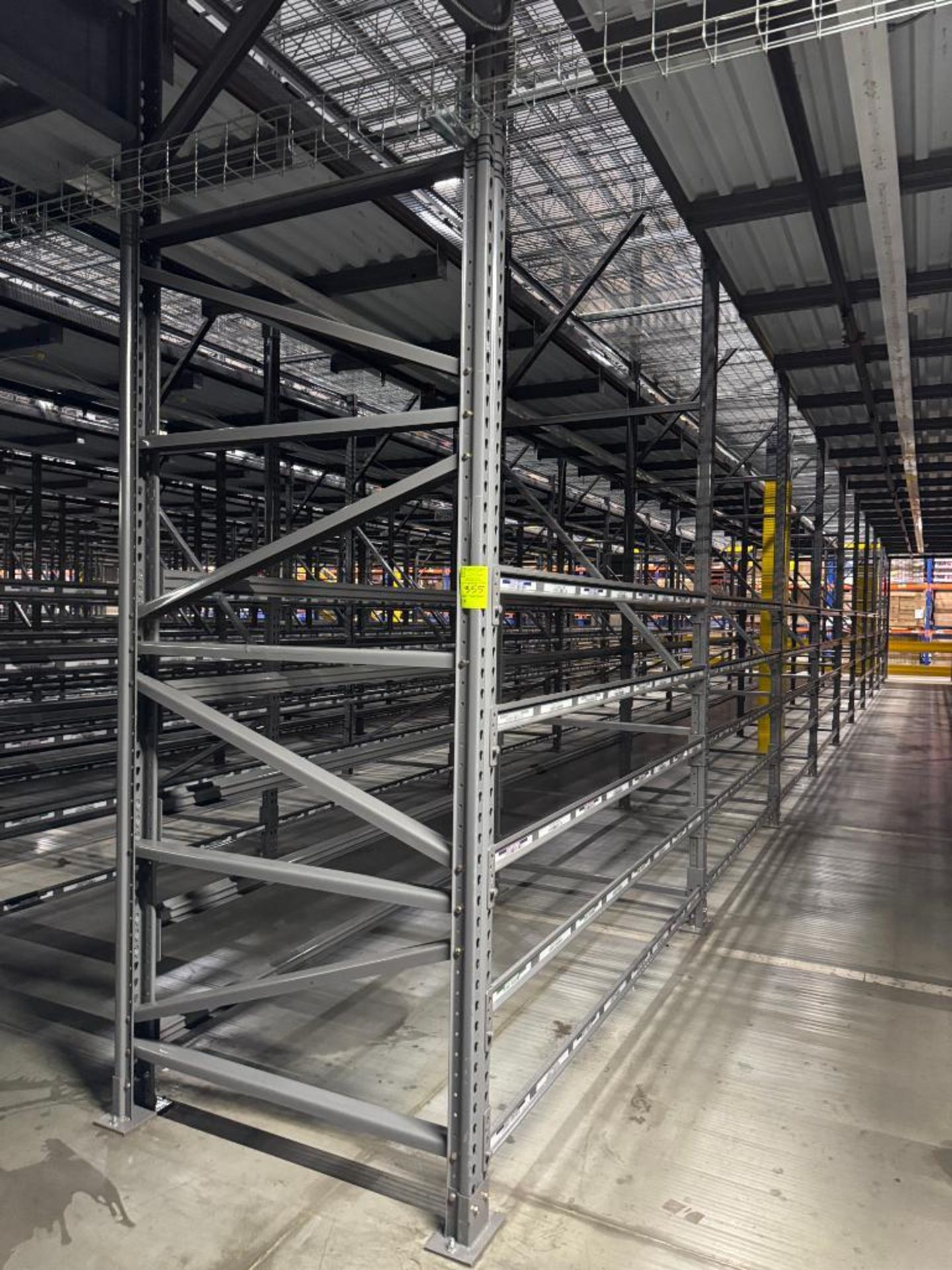 10) sections of pallet racking