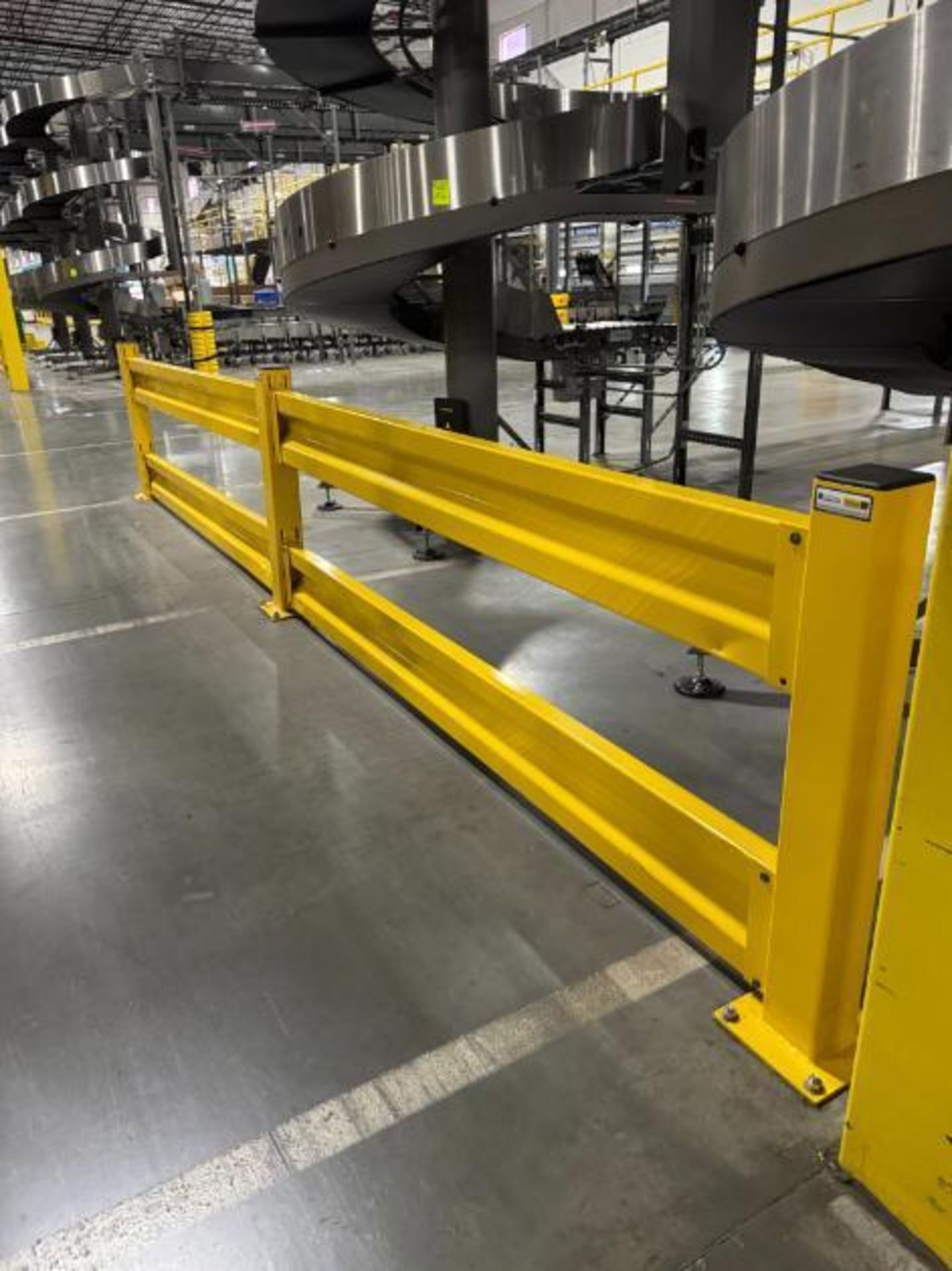 warehouse divider fence, 4) sections - Image 2 of 3