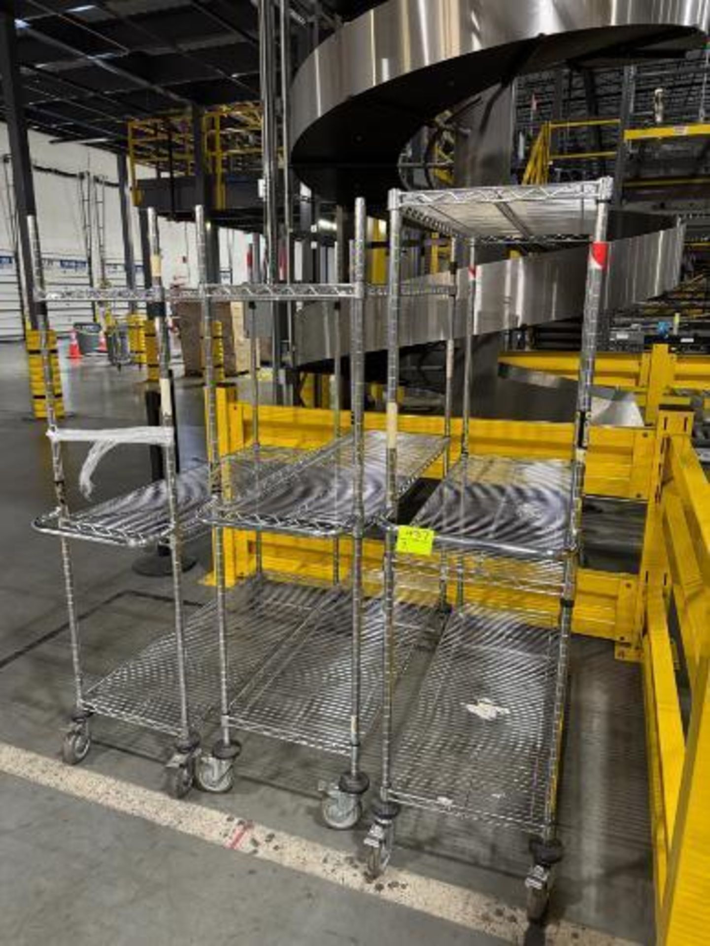 wire shelving units, on casters - Image 2 of 2