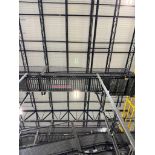 Invata partially powered roller conveyor, on ~16' uprights