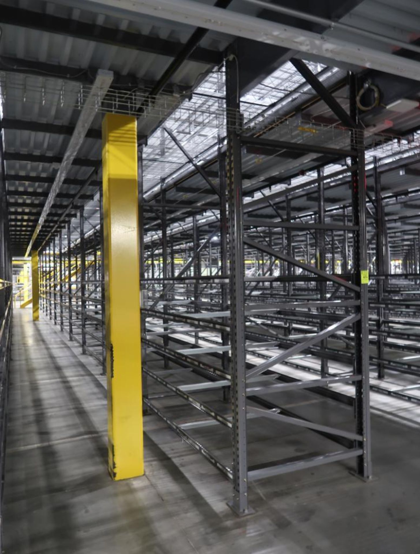 12) sections of pallet racking