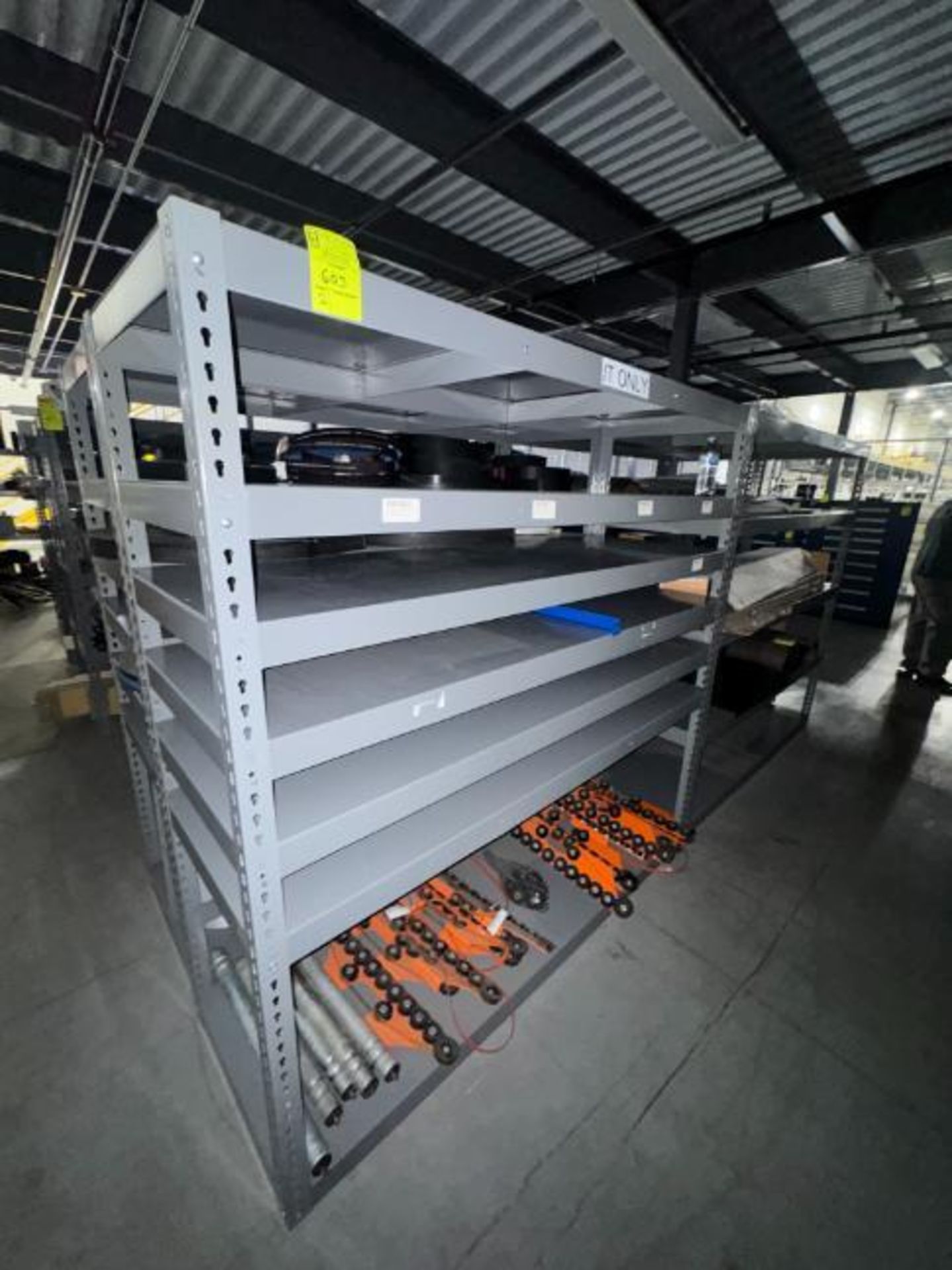 warehouse shelving unit, no contents