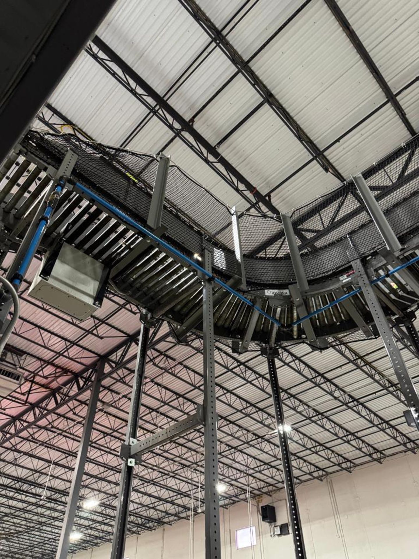 Invata powered roller conveyor w/ 16' uprights - Image 2 of 3