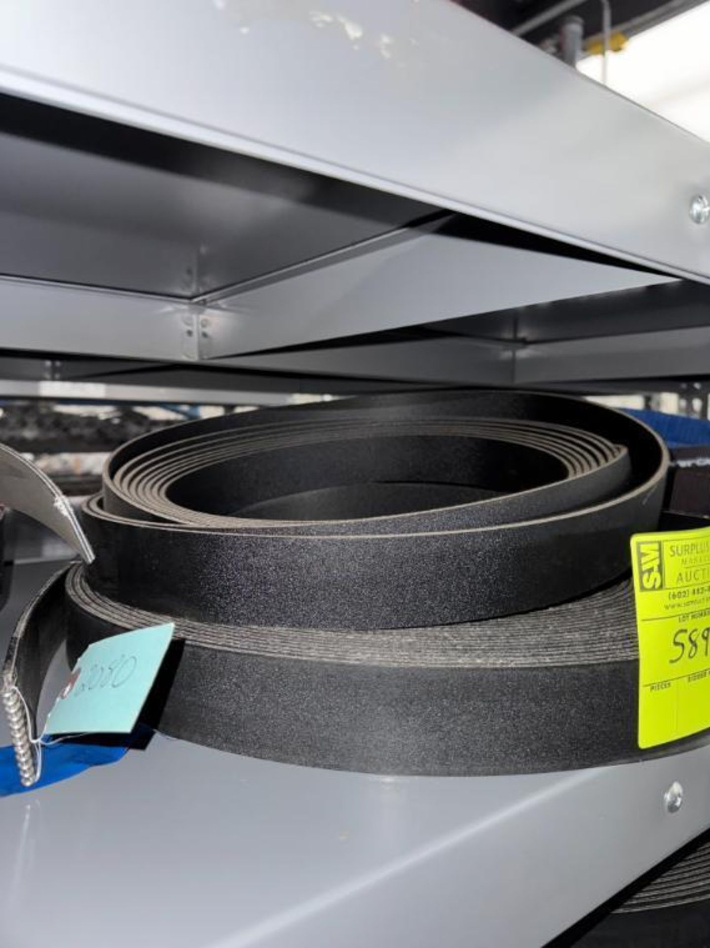 contents of shelf- 2" conveyor belts & timing belts - Image 4 of 4