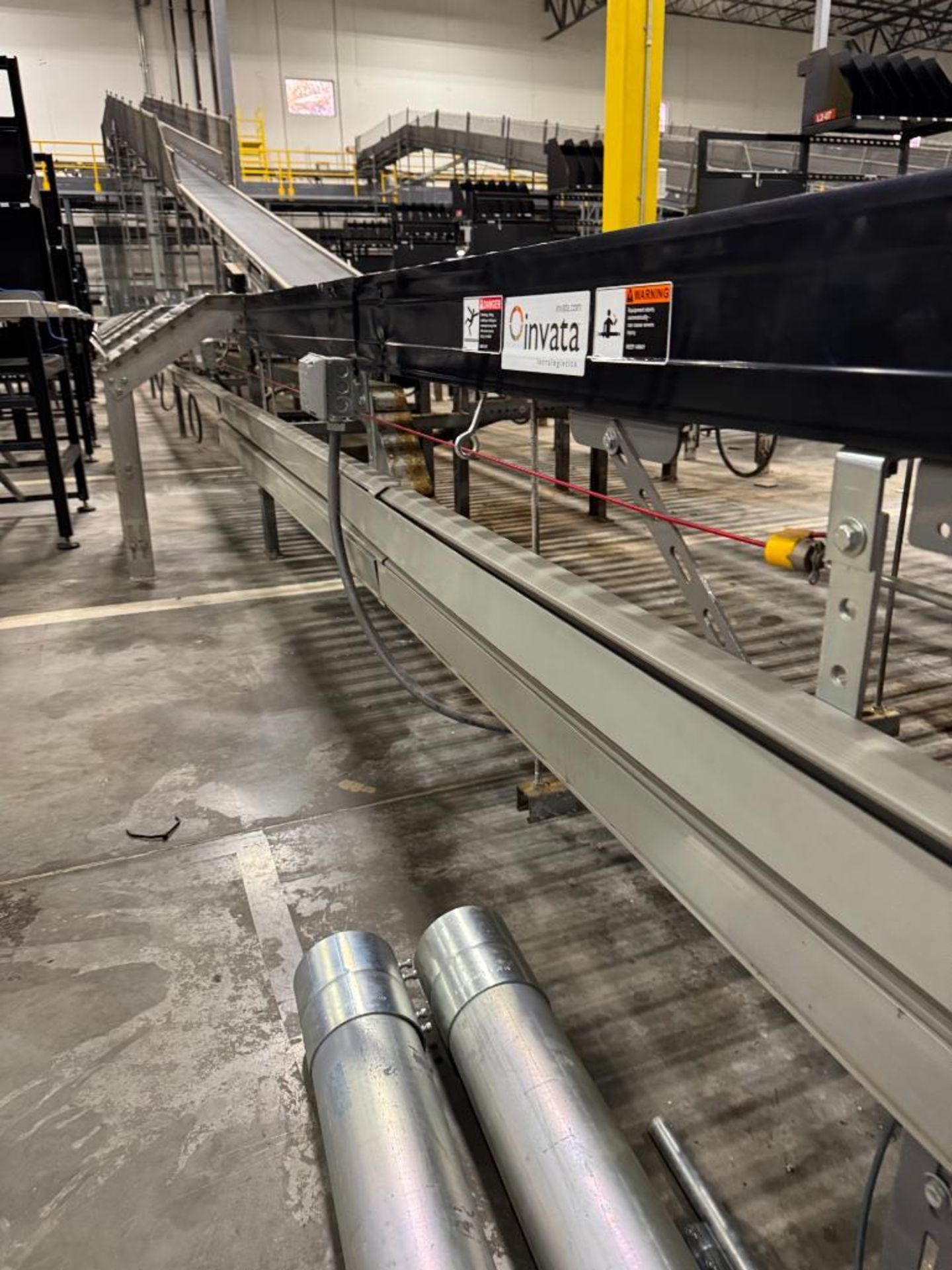 Invata partially powered roller conveyor w/ pack stations - Image 5 of 5