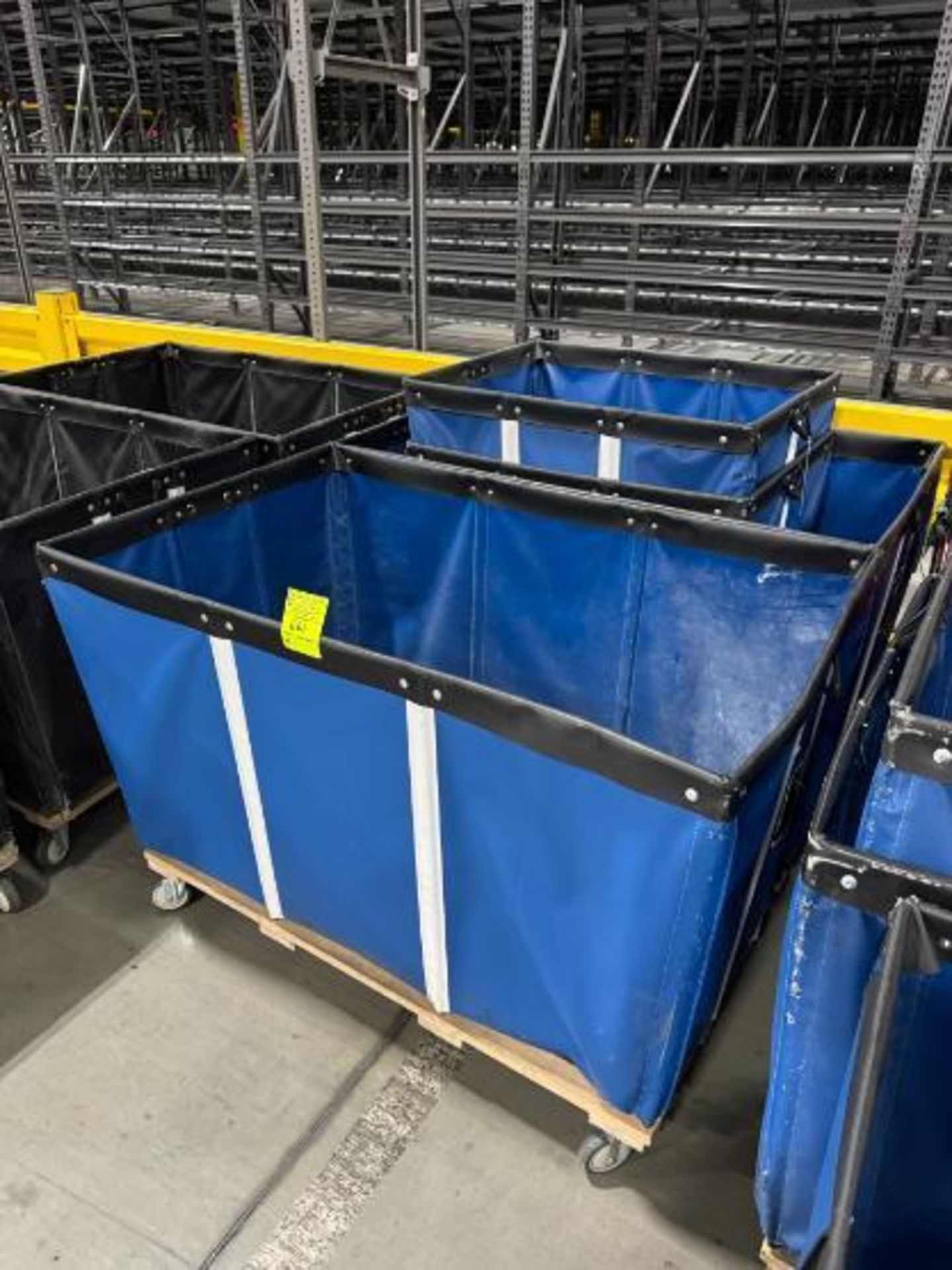 soft bins, on casters,