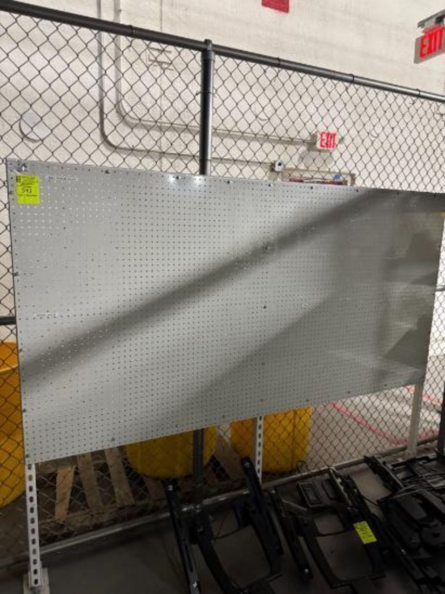 Duraboard pegboard on frame - Image 2 of 2