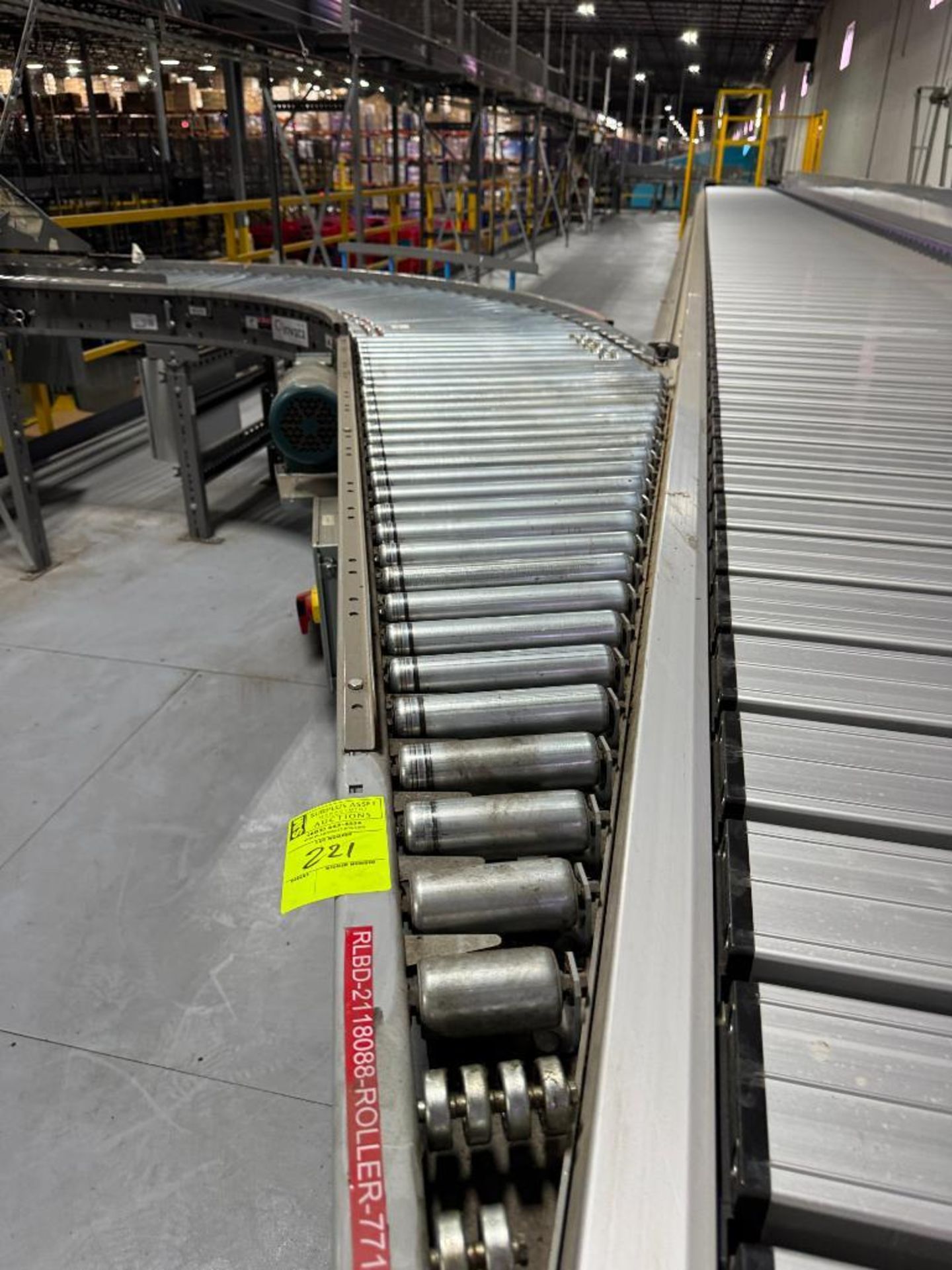 Invata powered roller conveyor, 90