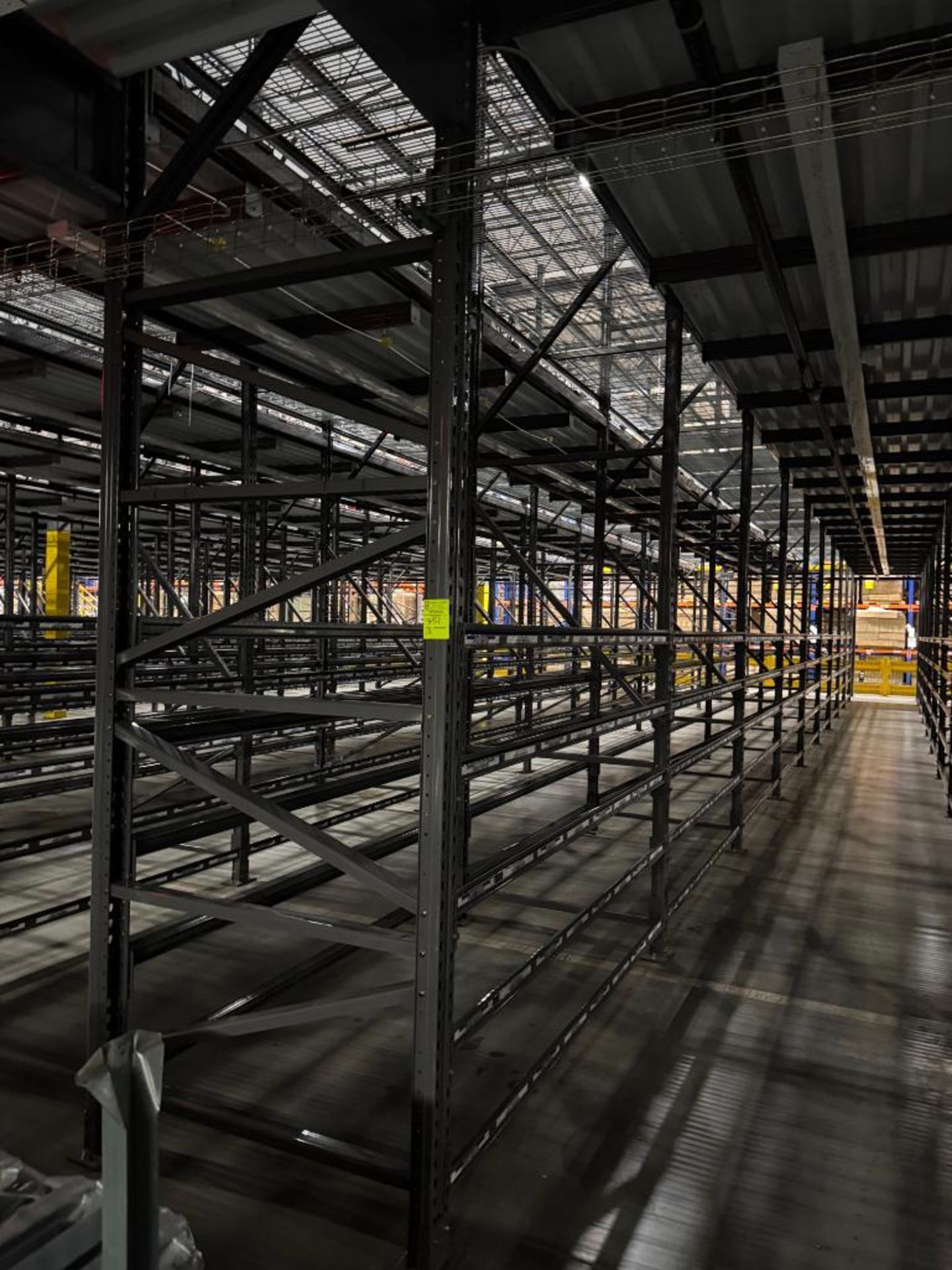 10) sections of pallet racking