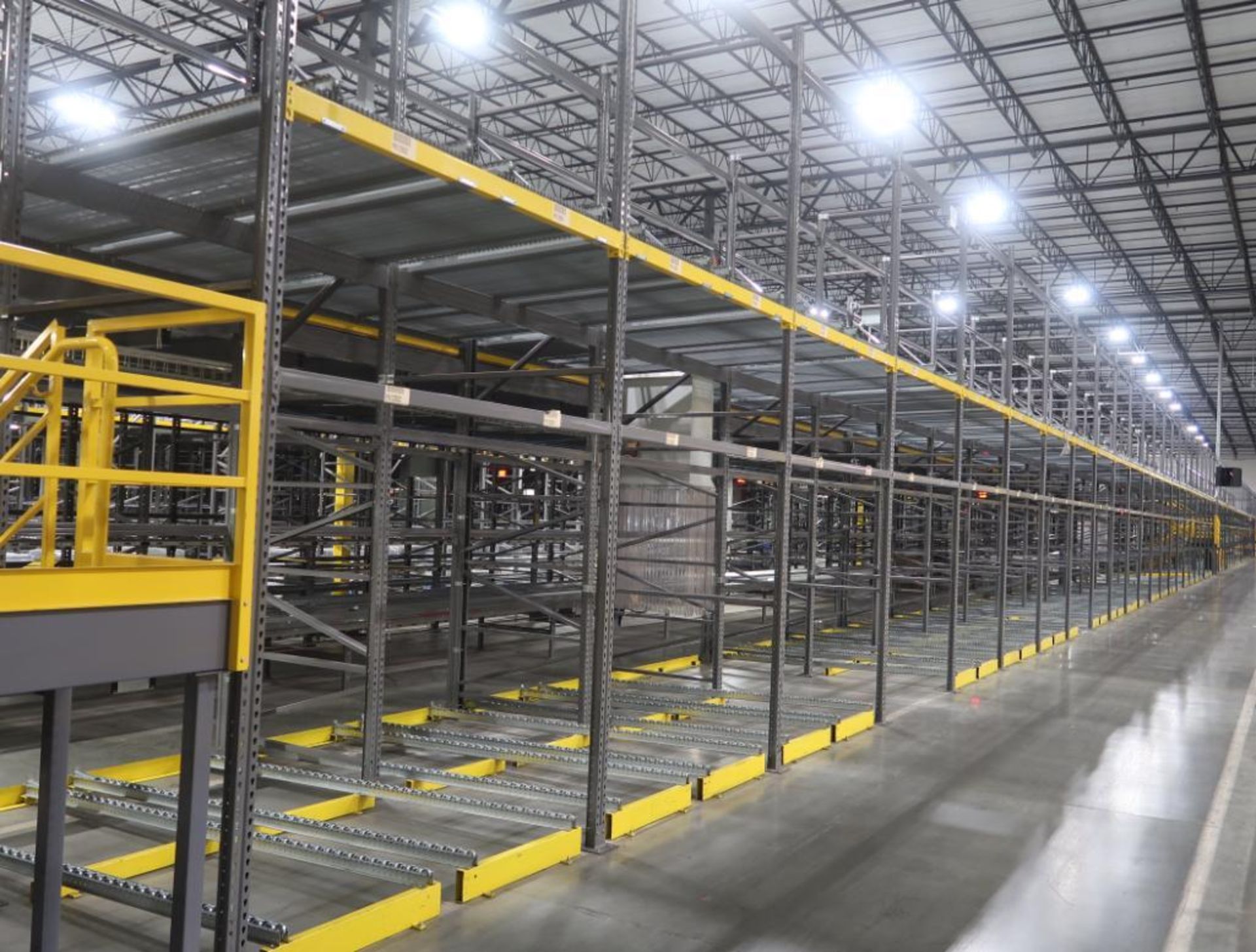 23) sections of pallet racking w/ gravity flow rollers - Image 4 of 8