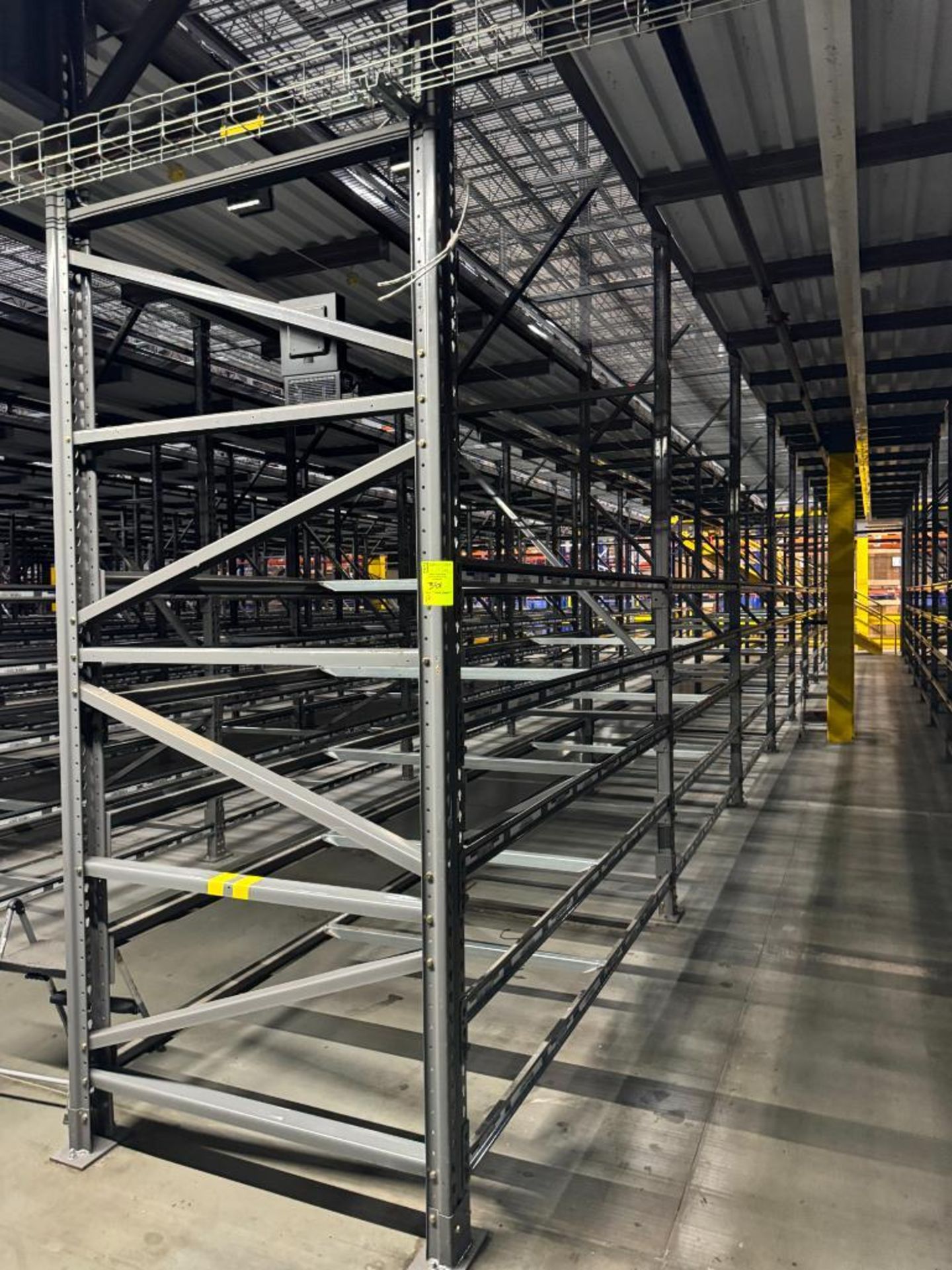 10) sections of pallet racking