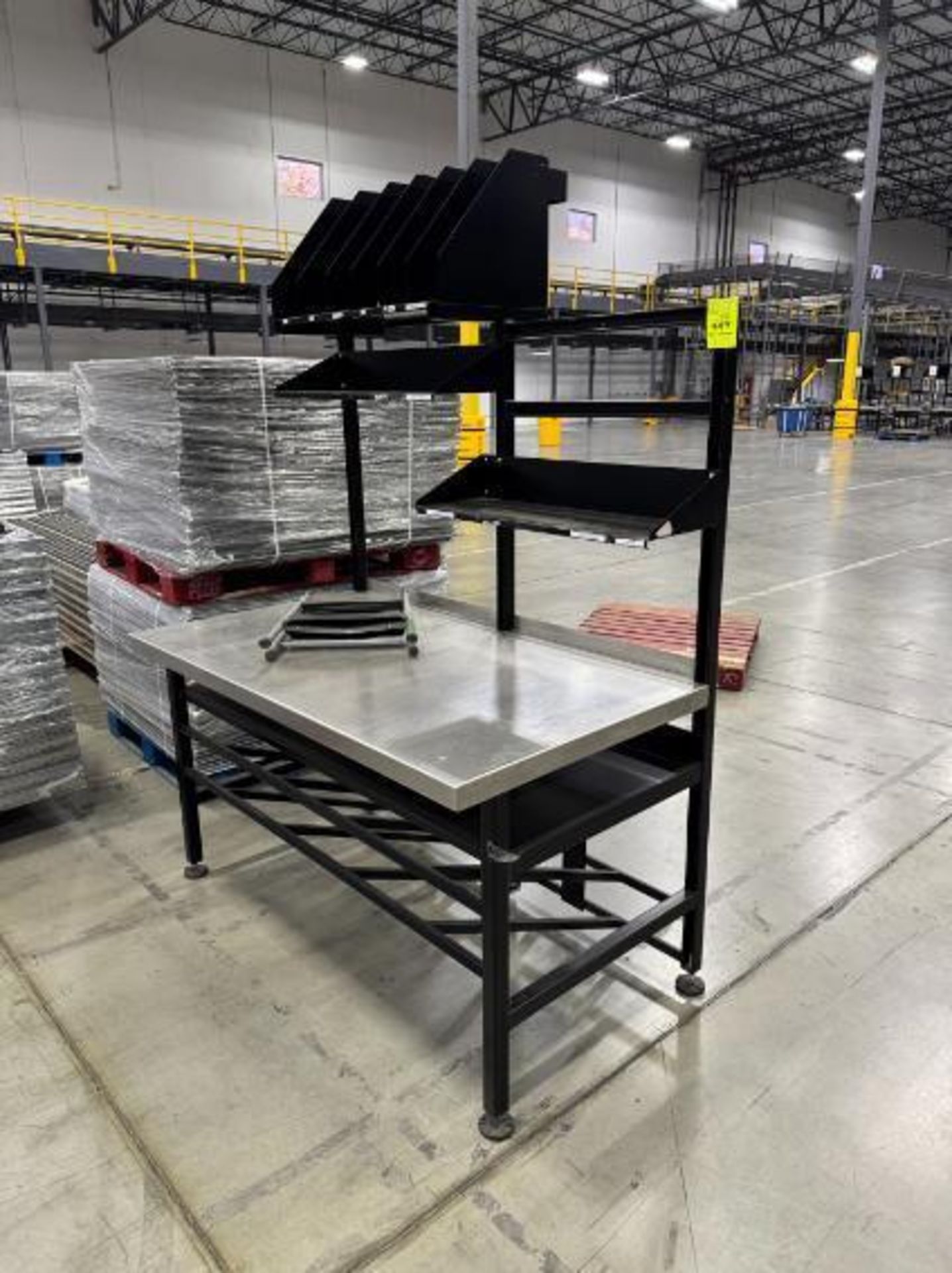 steel frame work benches w/ stainless work surface