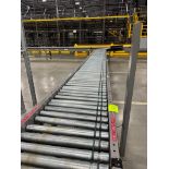Invata partially powered roller conveyor w/ merger