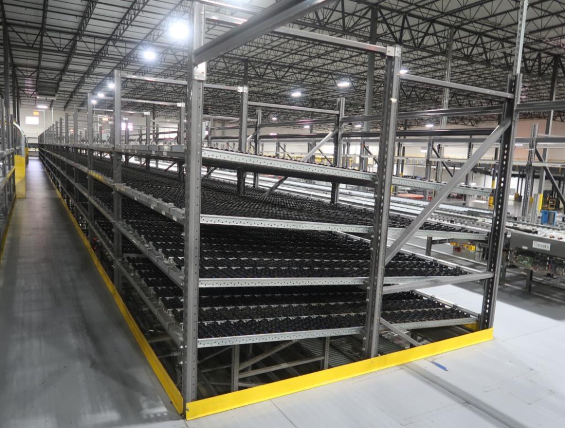 11) sections of pallet racking w/ gravity flow rollers - Image 3 of 9