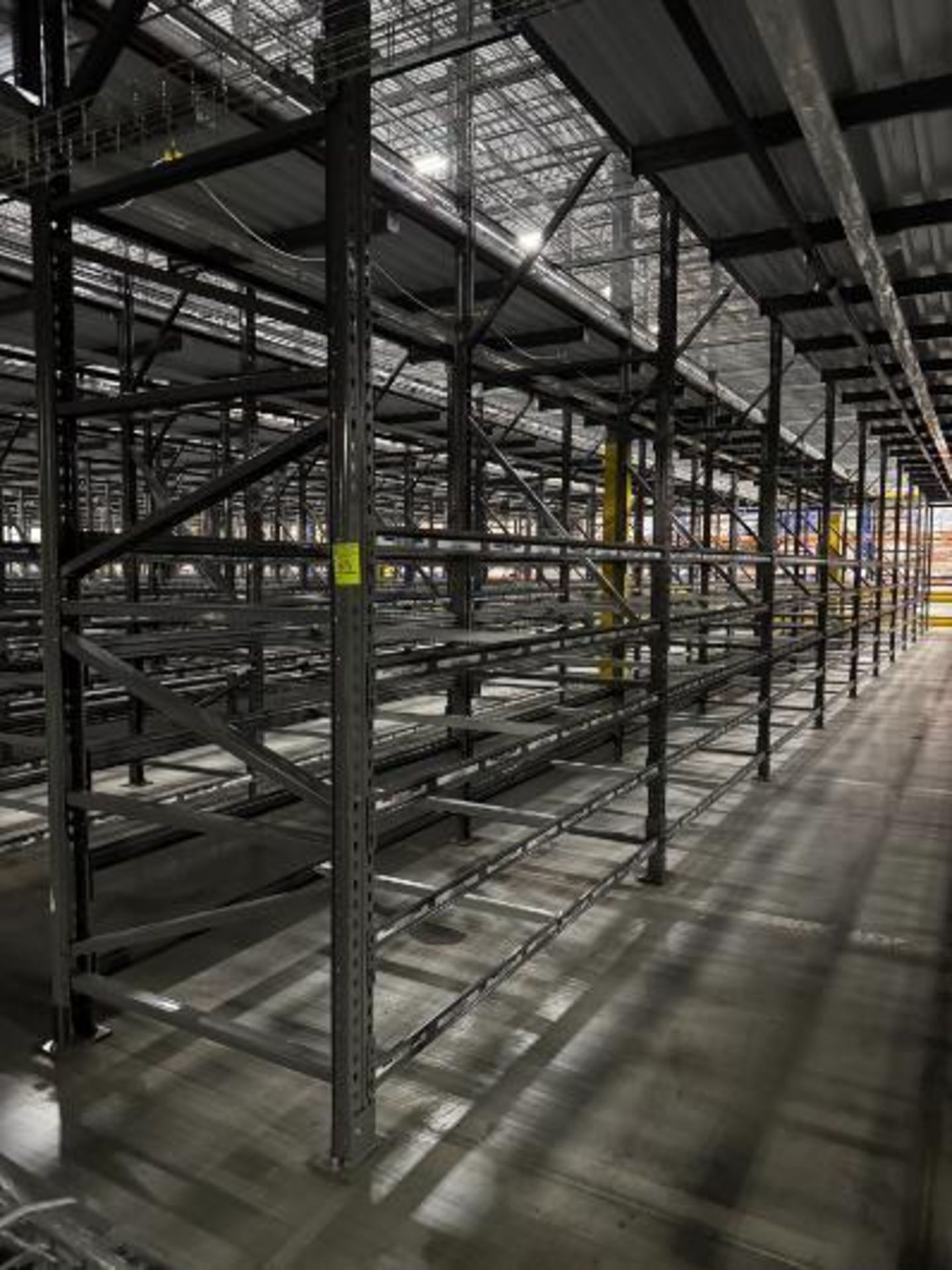 10) sections of pallet racking