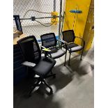 office desk chair & 2) guest chairs