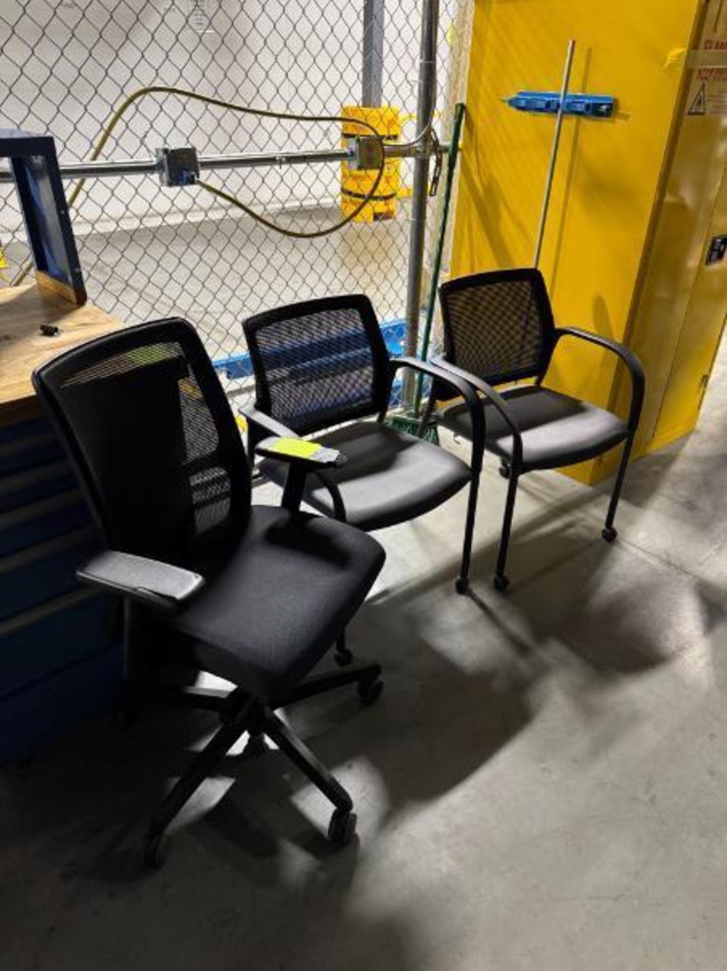 office desk chair & 2) guest chairs