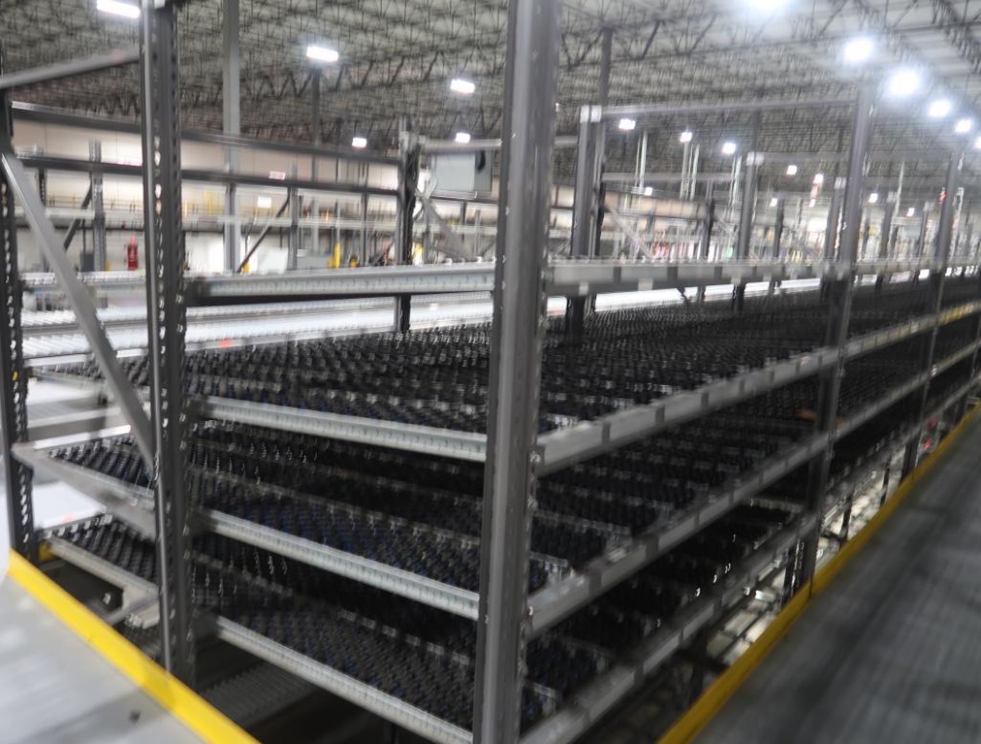 11) sections of pallet racking w/ gravity flow rollers - Image 7 of 9