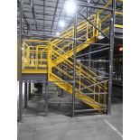 steel stairway w/ hand rails