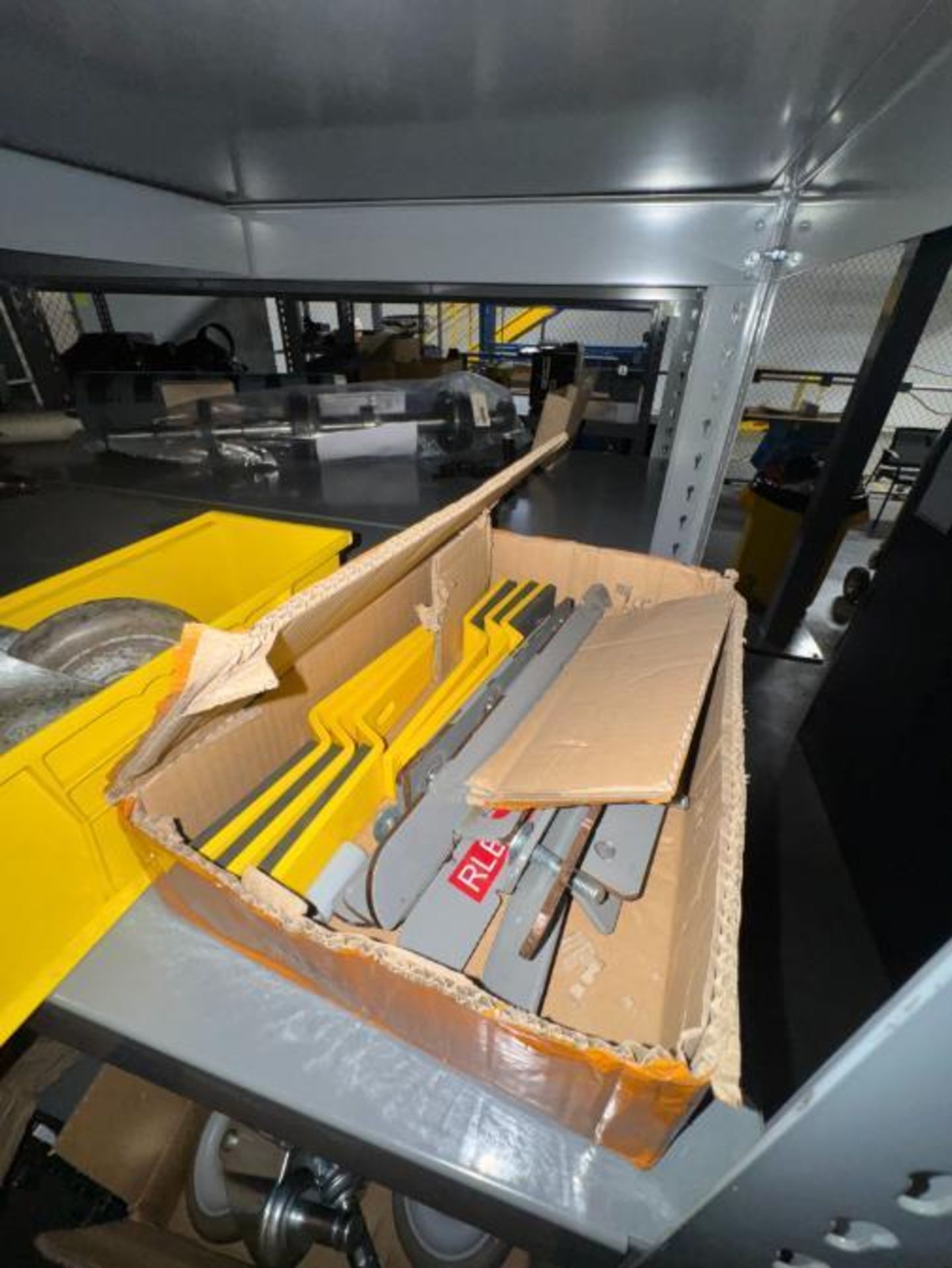 contents of 2) shelves- parts for carts