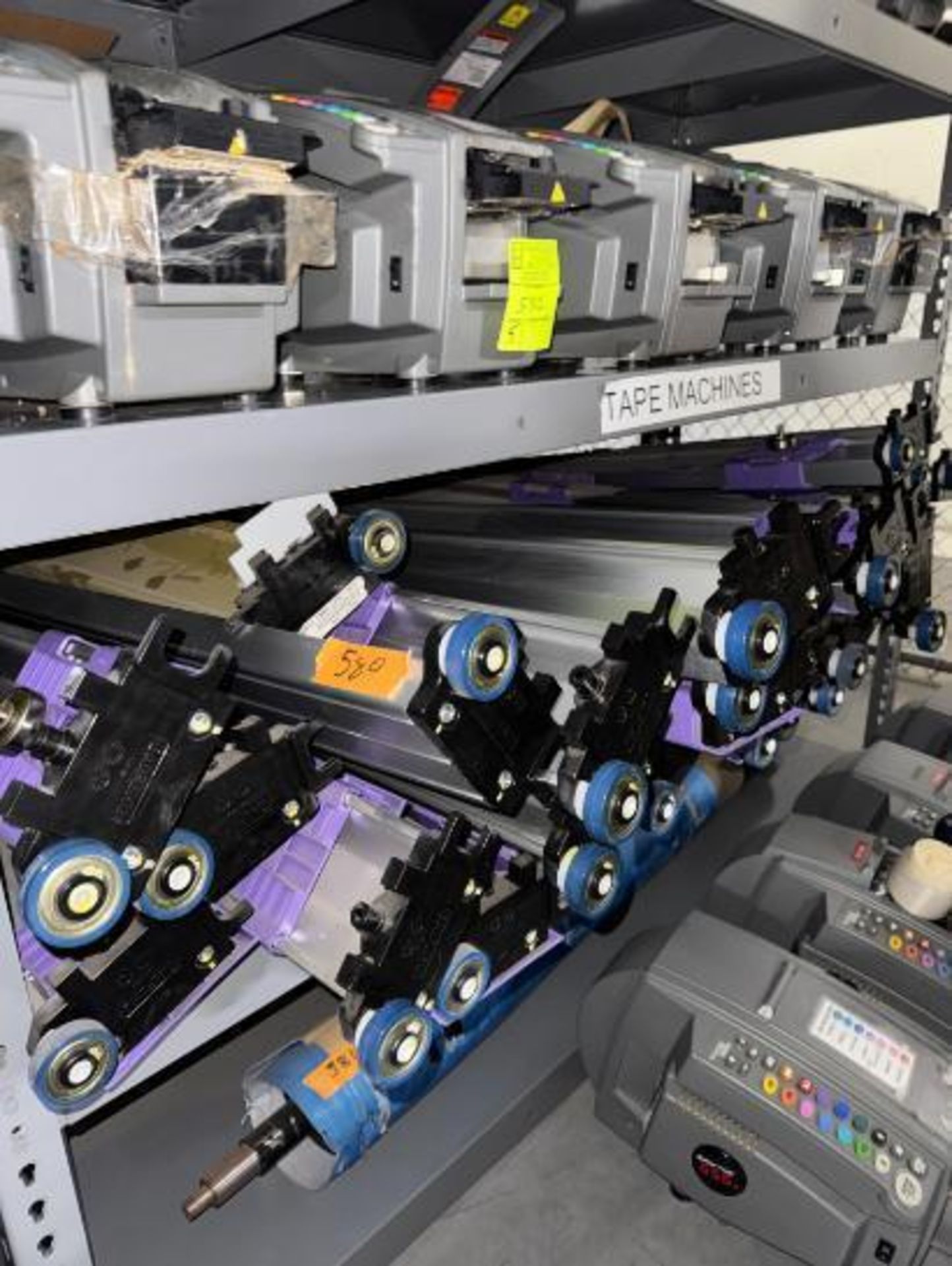 contents of 2) shelves- shoe sorter slat assemblies - Image 2 of 5