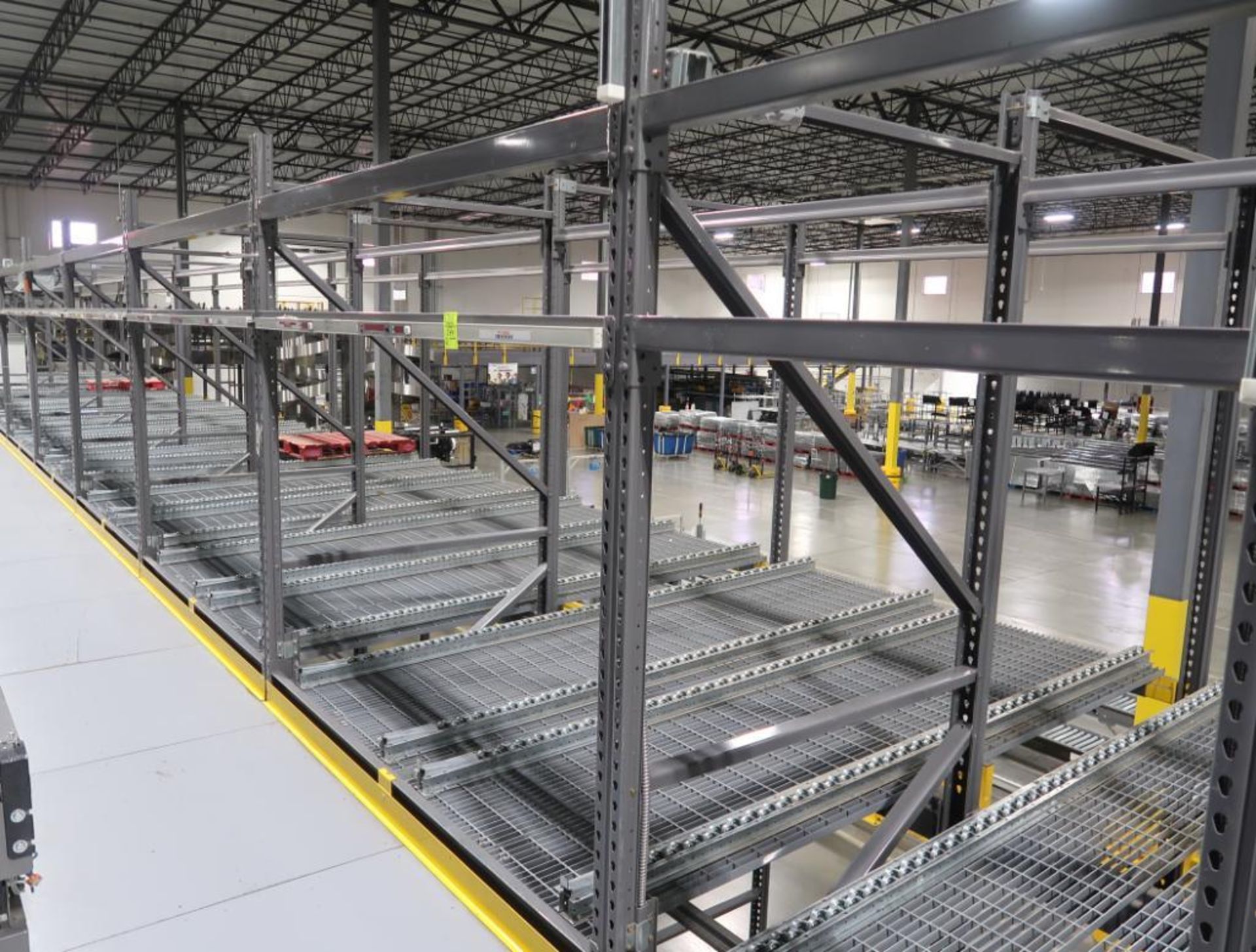 11) sections of pallet racking w/ gravity flow rollers - Image 4 of 7