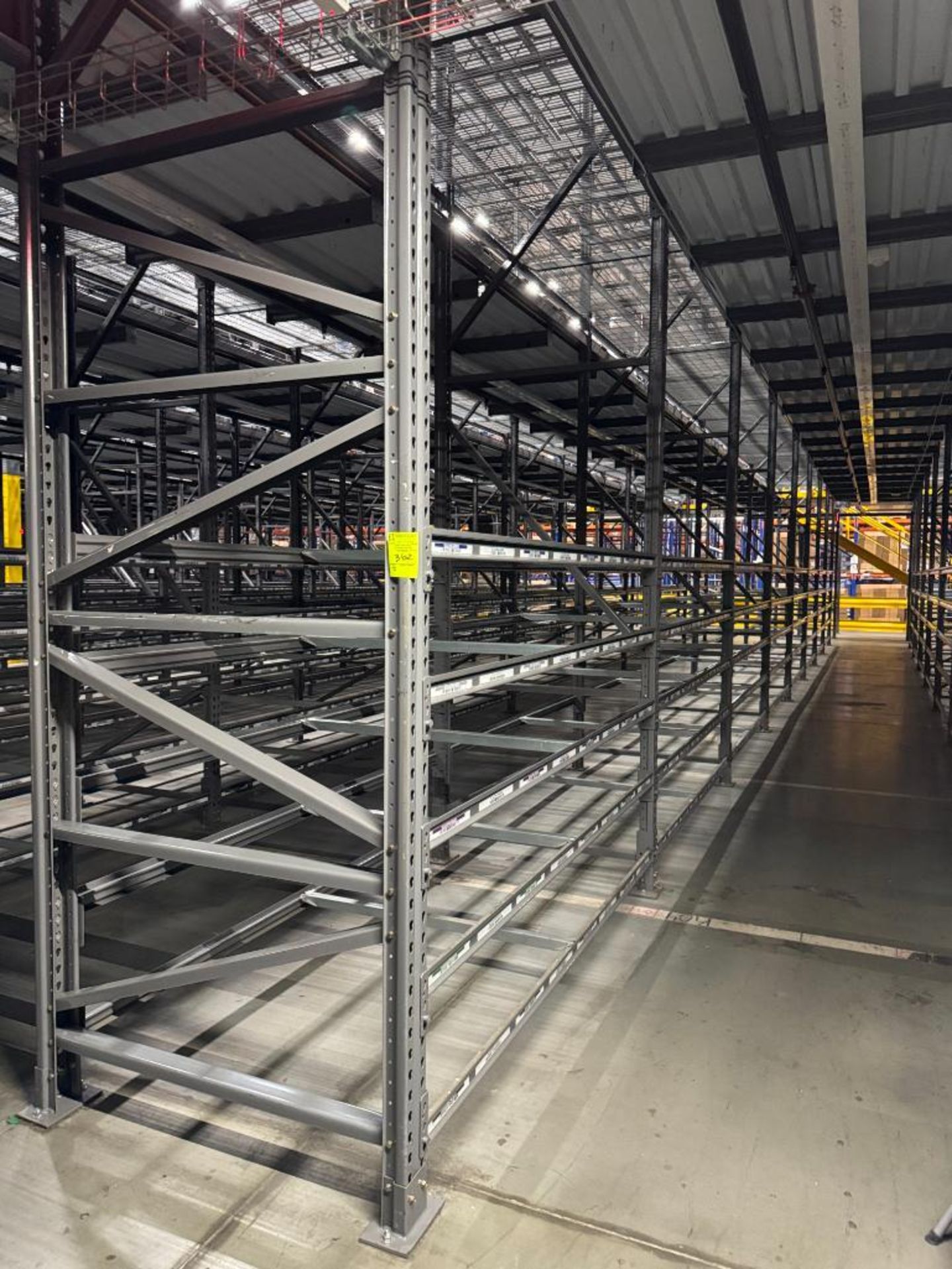 10) sections of pallet racking
