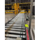 Invata partially powered roller conveyor w/ merger