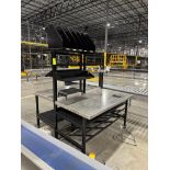 steel frame work benches w/ stainless work surface