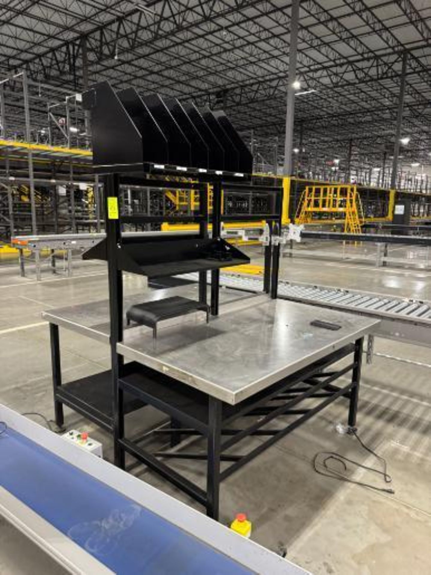 steel frame work benches w/ stainless work surface