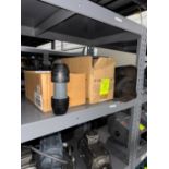 rest of shelf contents- 21 1/2" conveyor belt, misc parts