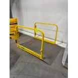 Dockzilla light duty dock plate, w/ hand rails