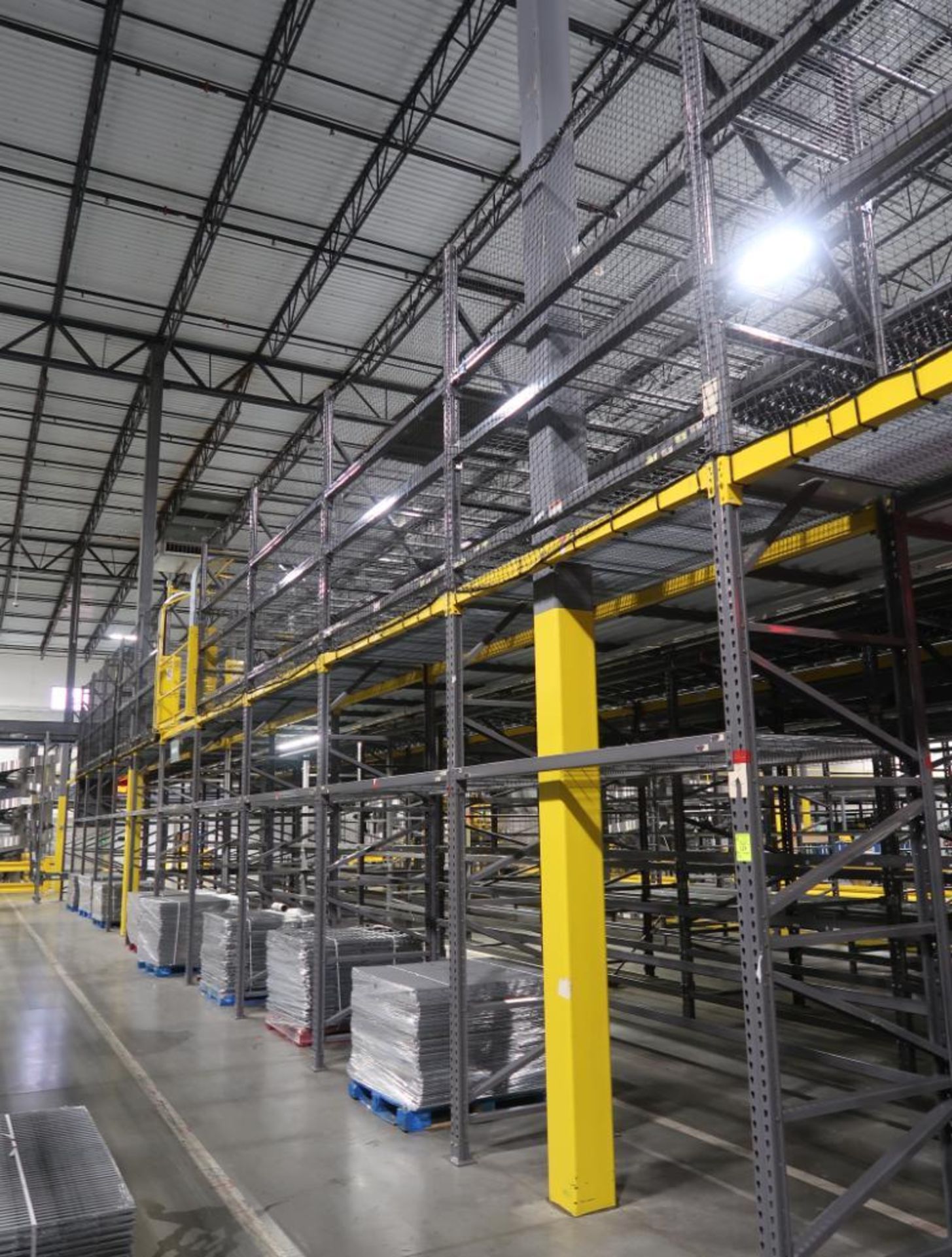 11) sections of pallet racking