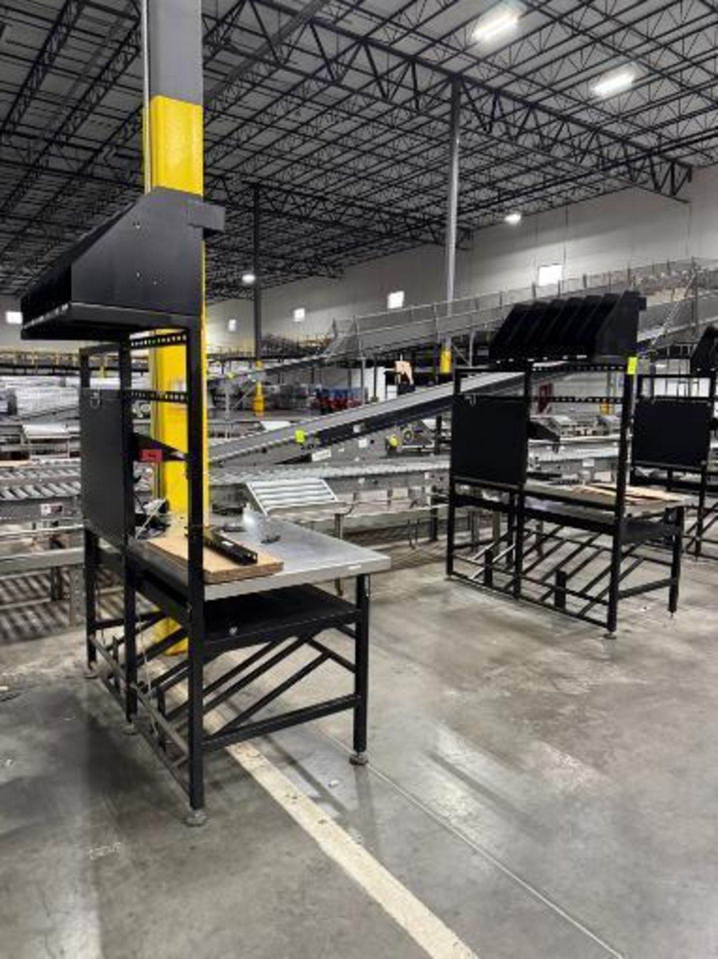 steel frame work benches w/ stainless work surface - Image 3 of 3