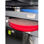 contents of shelf- 2" & 1.25" conveyor belts
