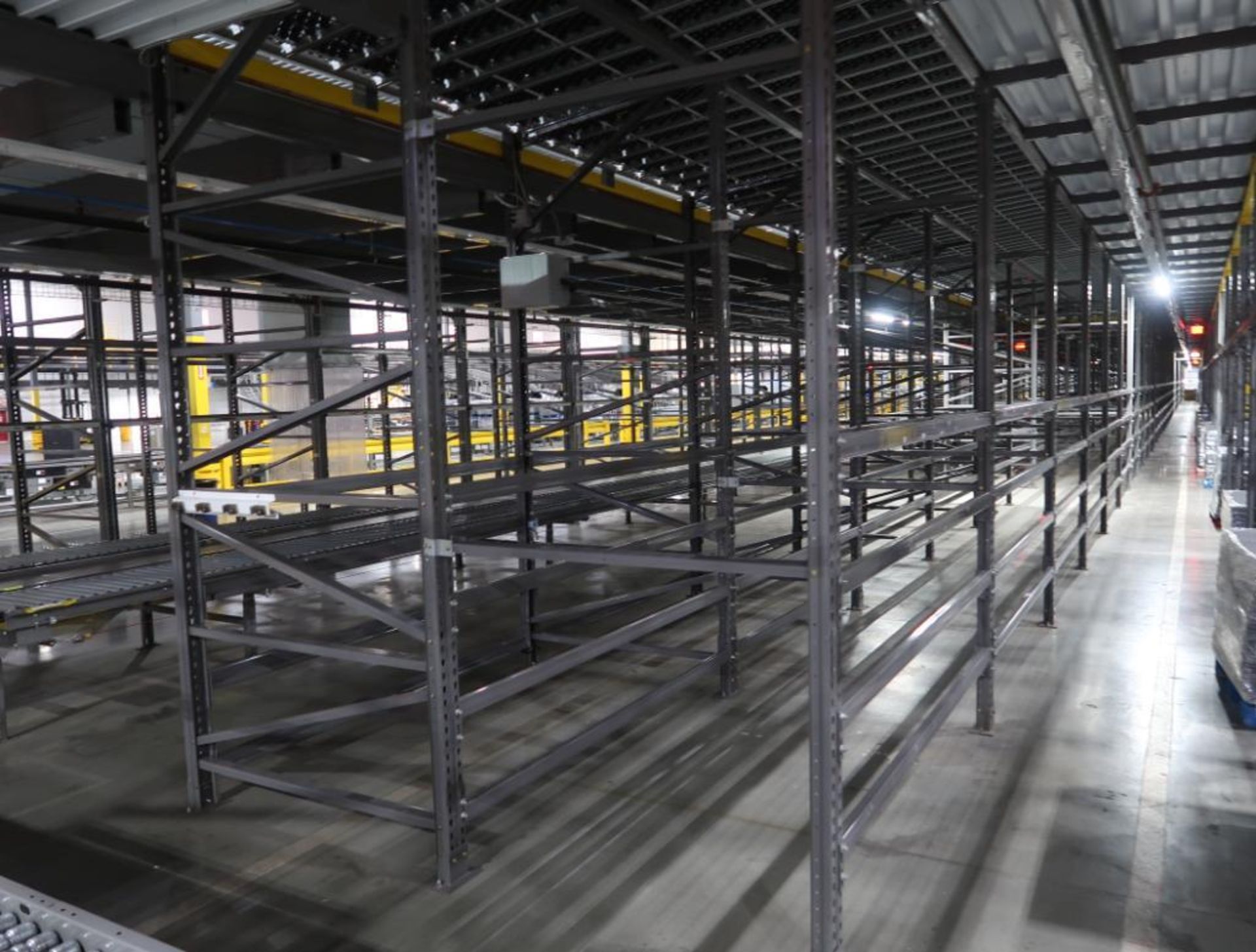 11) sections of pallet racking w/ gravity flow rollers - Image 3 of 4