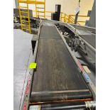 Invata conveyor belt w/ powered rollers joins second belt