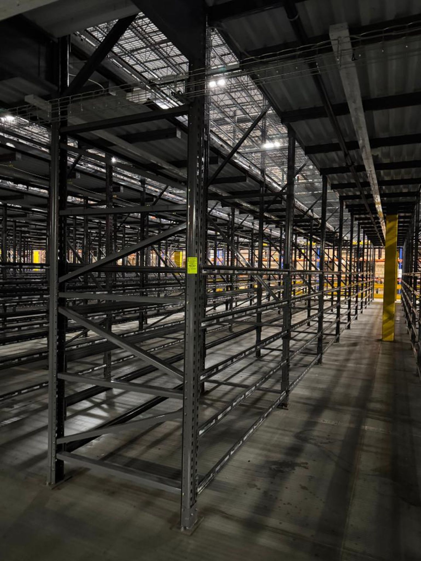 10) sections of pallet racking